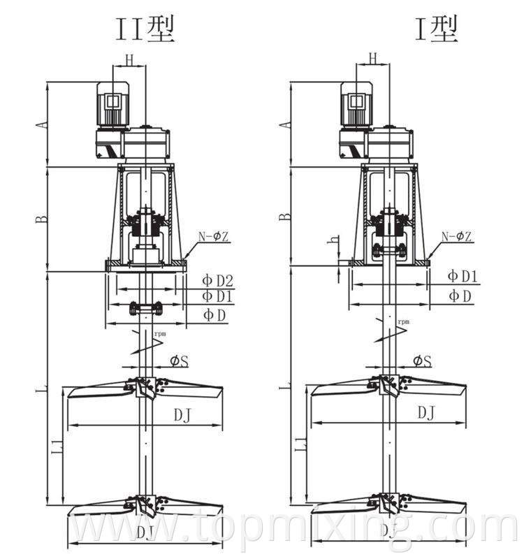 Pneumatic Mixerpowder Mixer Liquid Mixer Industrial Mixer2